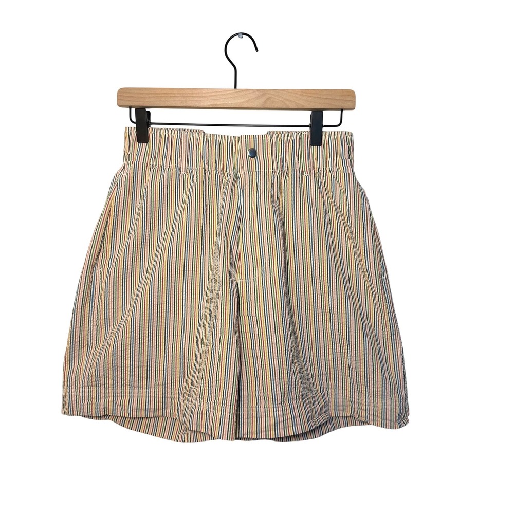VTG Women's Rowing Blazers High Waisted Shorts 100% Cotton Color Striped SZ 28